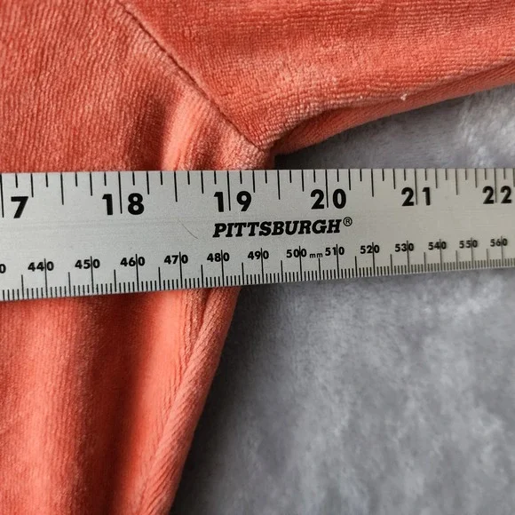 True Religion Velour Jacket Womens Medium Zip Hooded Cropped Crystal Rhinestones - Picture 7 of 9